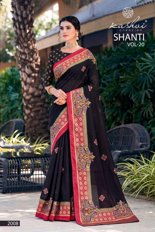 Kashvi shanti vol-20 saree low price wholesale womens clothing